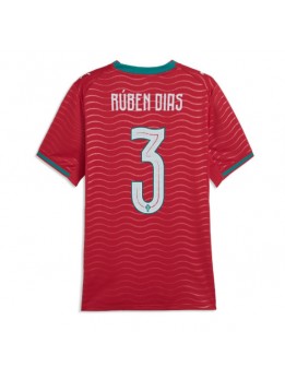 Ženski Nogometna dresi replika Portugalska Ruben Dias #3 Domači SP 2026 Kratek rokav
